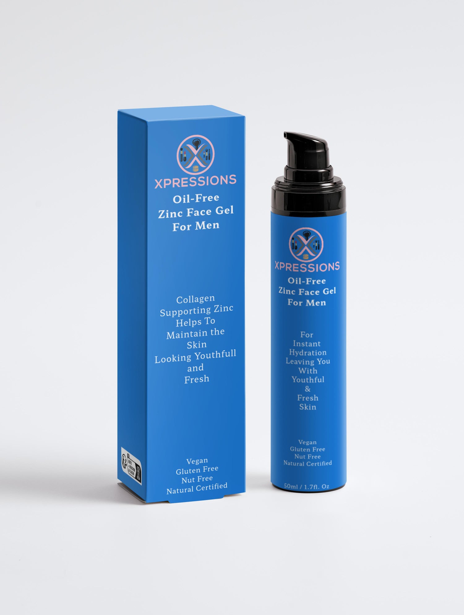 Oil-Free Zinc Face Gel for Men (50ml)